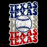 Texas Baseball Retro Sport Mousepad thumb 1