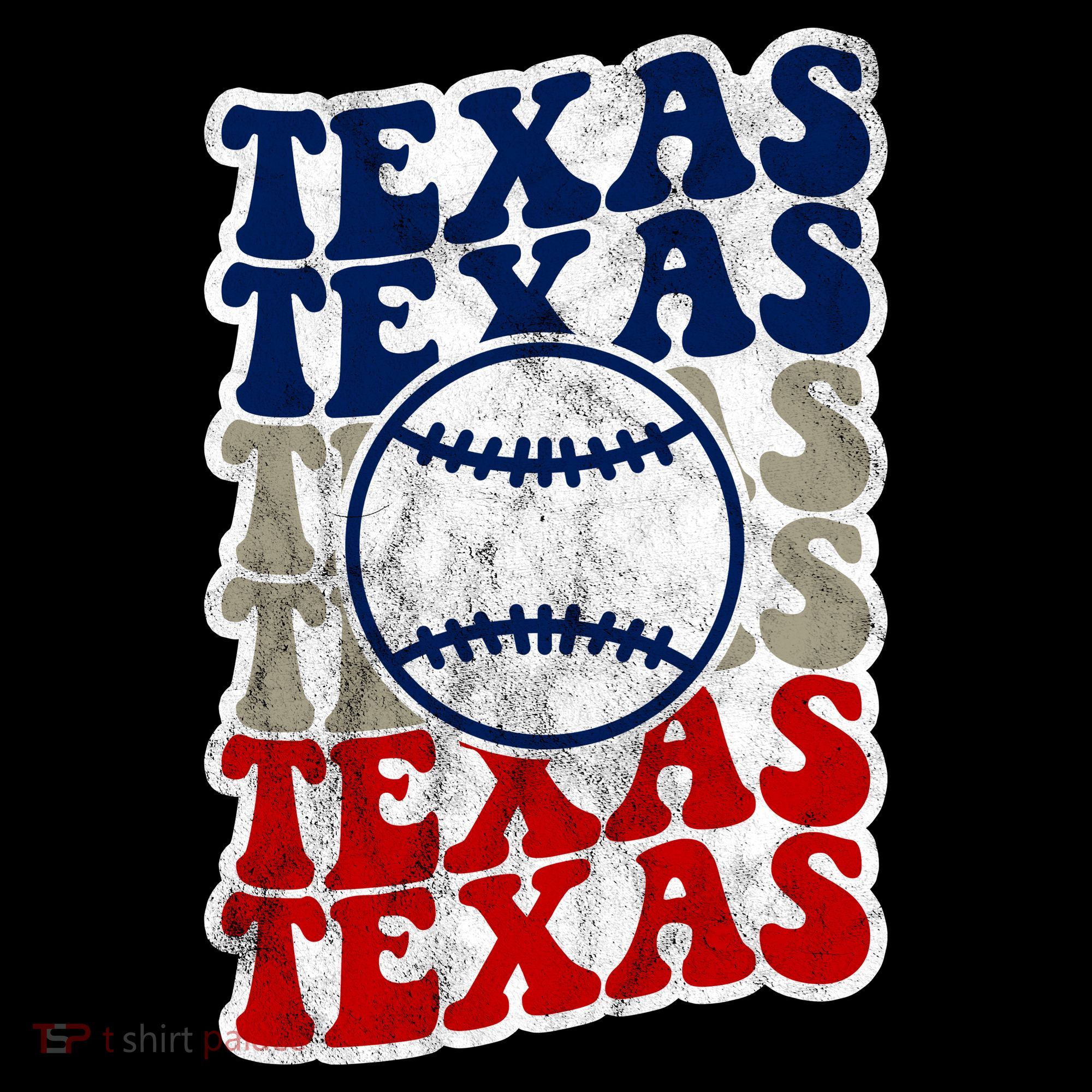 Texas Baseball Retro Sport Mousepad