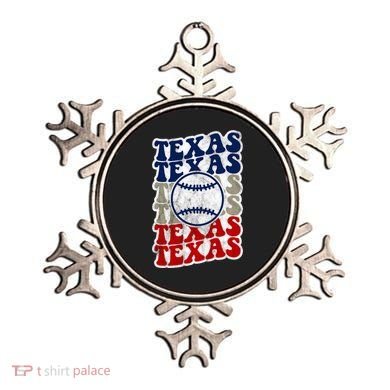 Texas Baseball Retro Sport Ornament