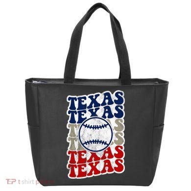 Texas Baseball Retro Sport Tote Bag
