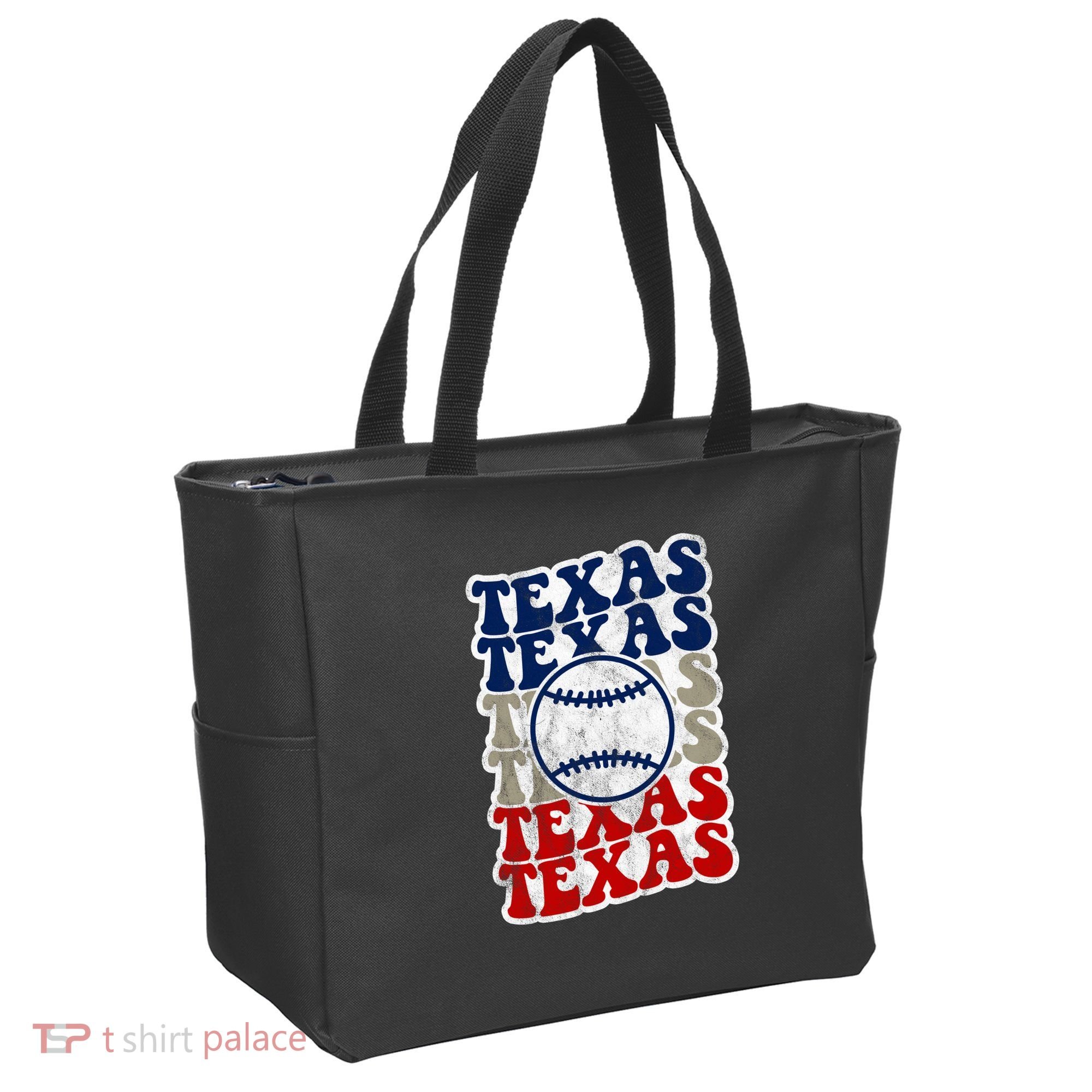 Texas Baseball Retro Sport Tote Bag