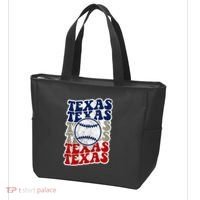 Texas Baseball Retro Sport Tote Bag thumb 3