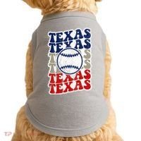 Texas Baseball Retro Sport Doggie Tank thumb 0