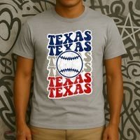 Texas Baseball Retro Sport T-Shirt thumb 3