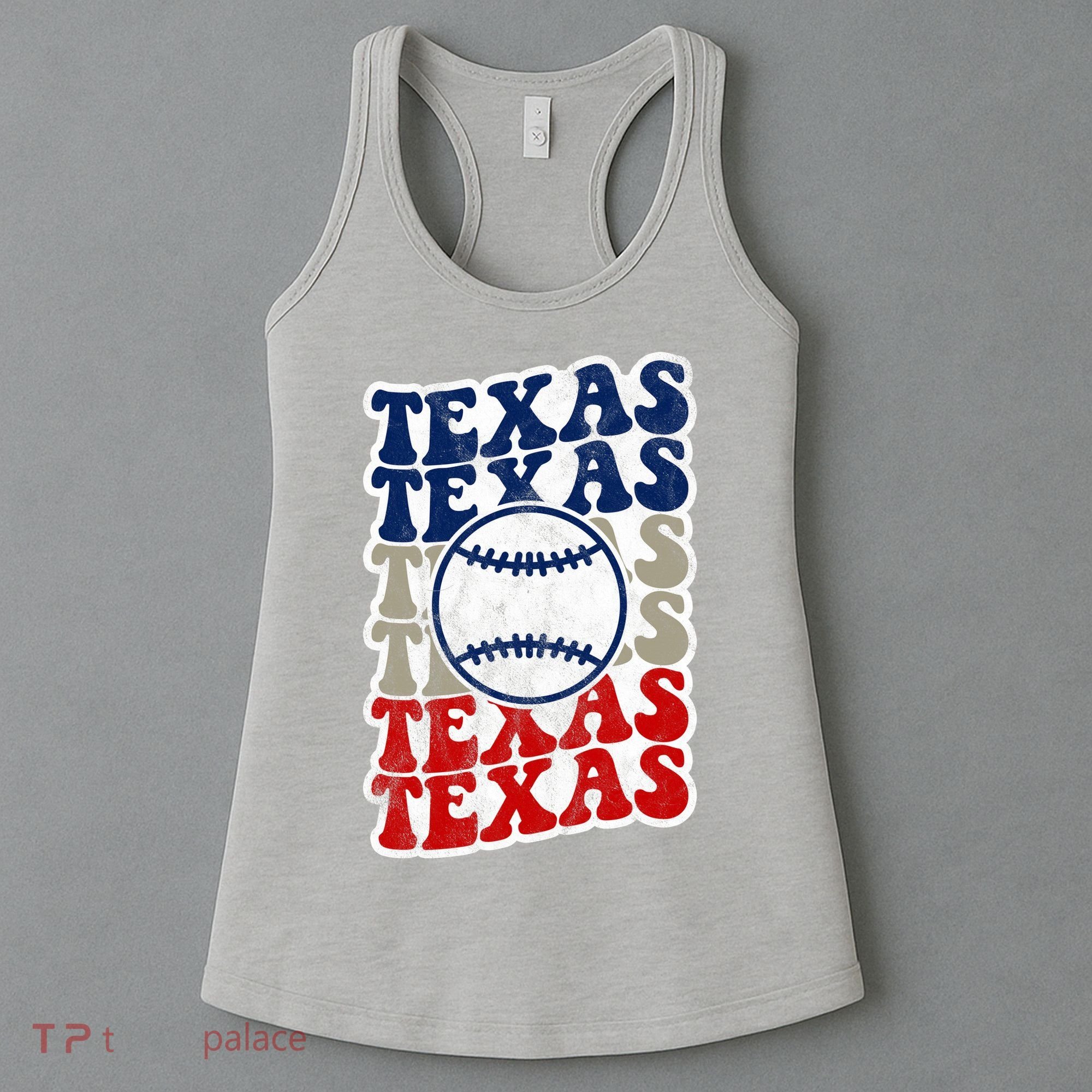 Texas Baseball Retro Sport Women's Tank Top