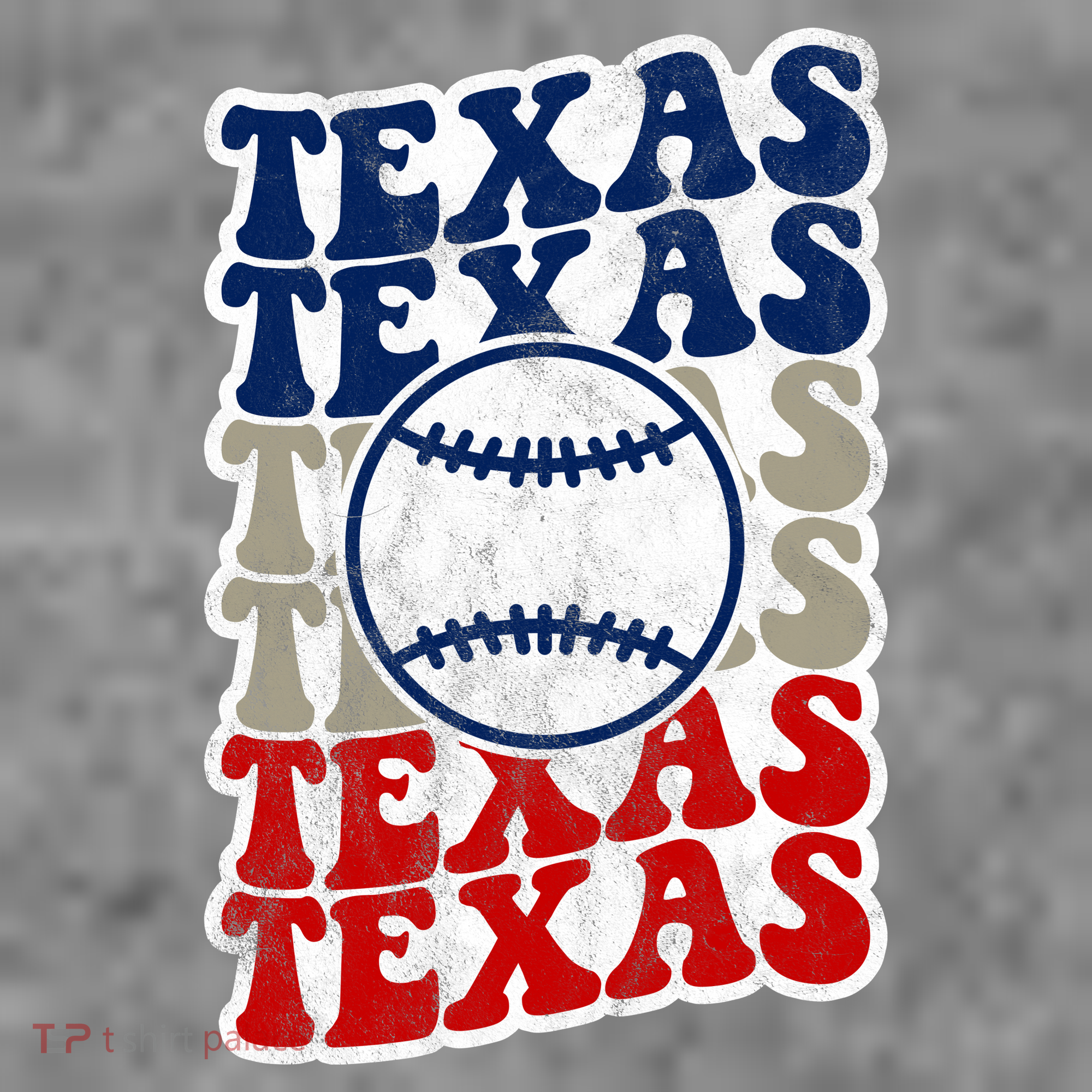 Texas Baseball Retro Sport Toddler Hoodie