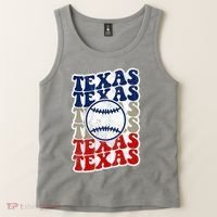 Texas Baseball Retro Sport Tank Top thumb 2