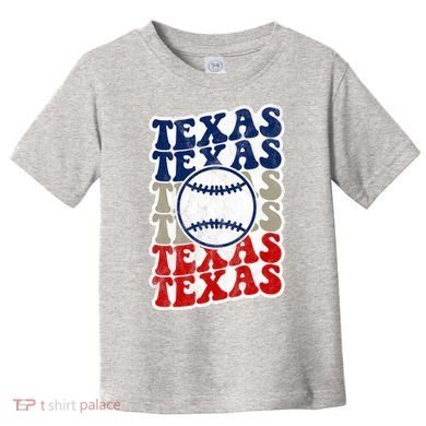 Texas Baseball Retro Sport Toddler T-Shirt