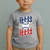 Texas Baseball Retro Sport Toddler T-Shirt thumb 2