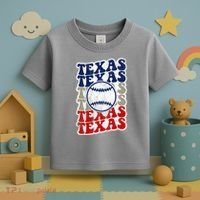 Texas Baseball Retro Sport Toddler T-Shirt thumb 3