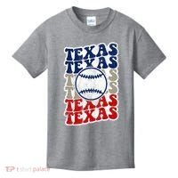 Texas Baseball Retro Sport Kids T-Shirt thumb 0