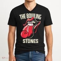 The Bowling Stones V-Neck T-Shirt thumb 2