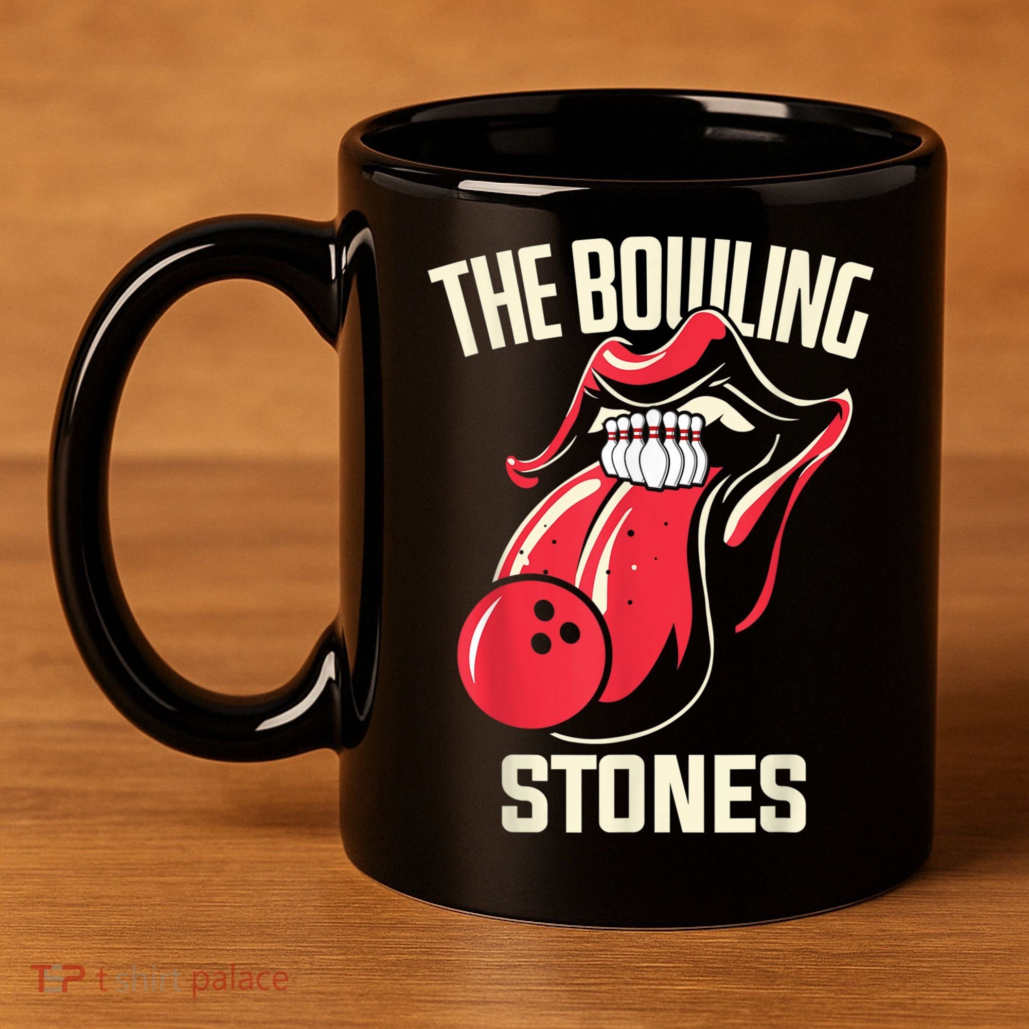 The Bowling Stones 11oz C Handle Ceramic Mug