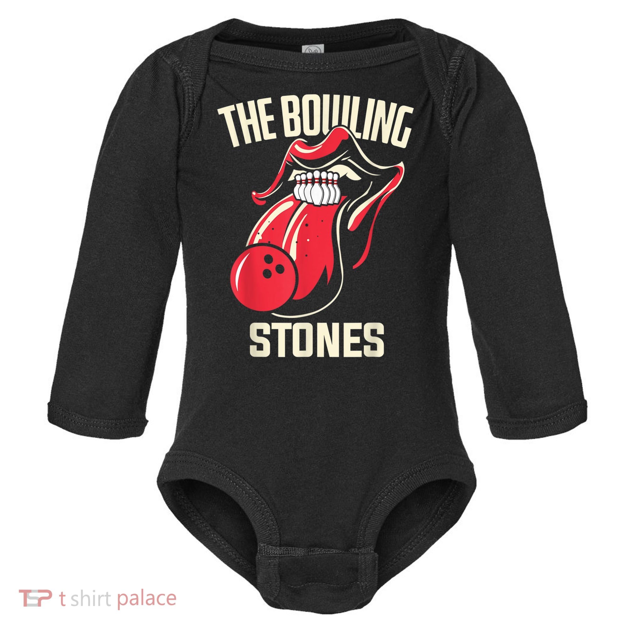 The Bowling Stones Baby Long Sleeve Bodysuit