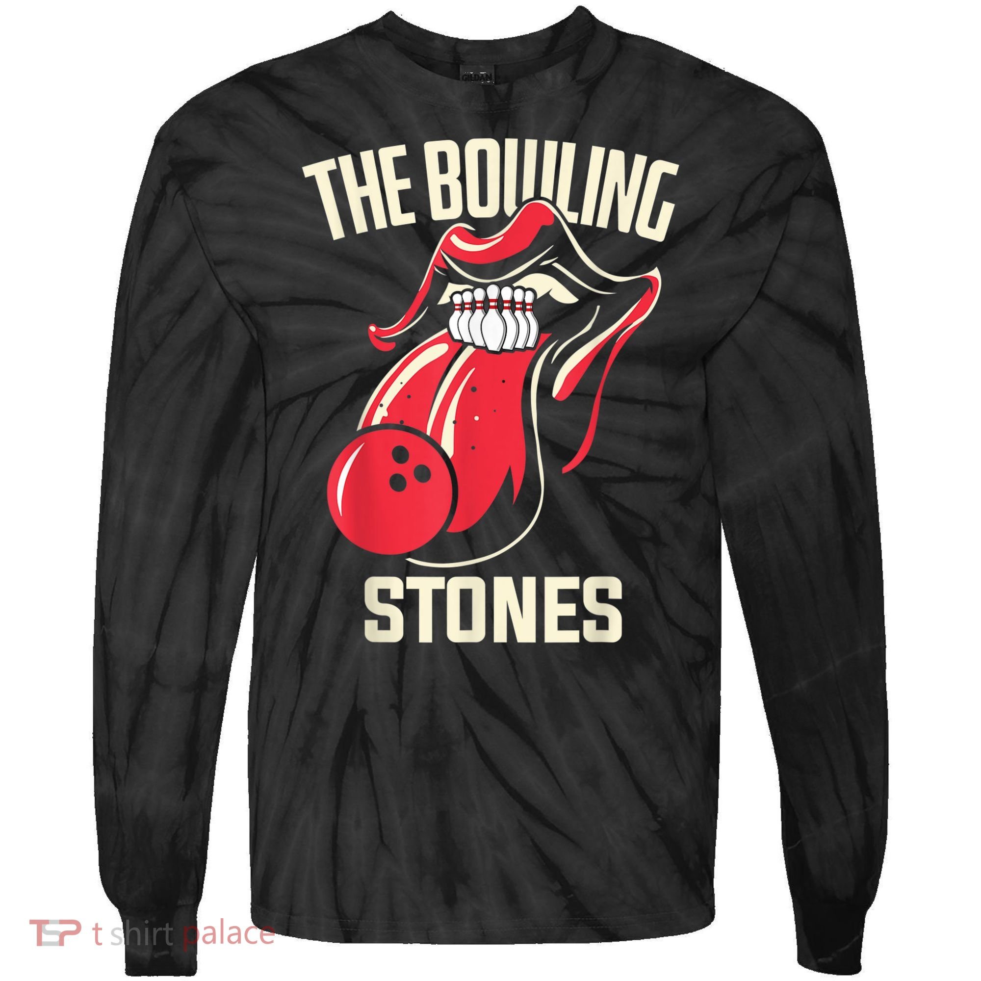 The Bowling Stones Tie-Dye Long Sleeve Shirt
