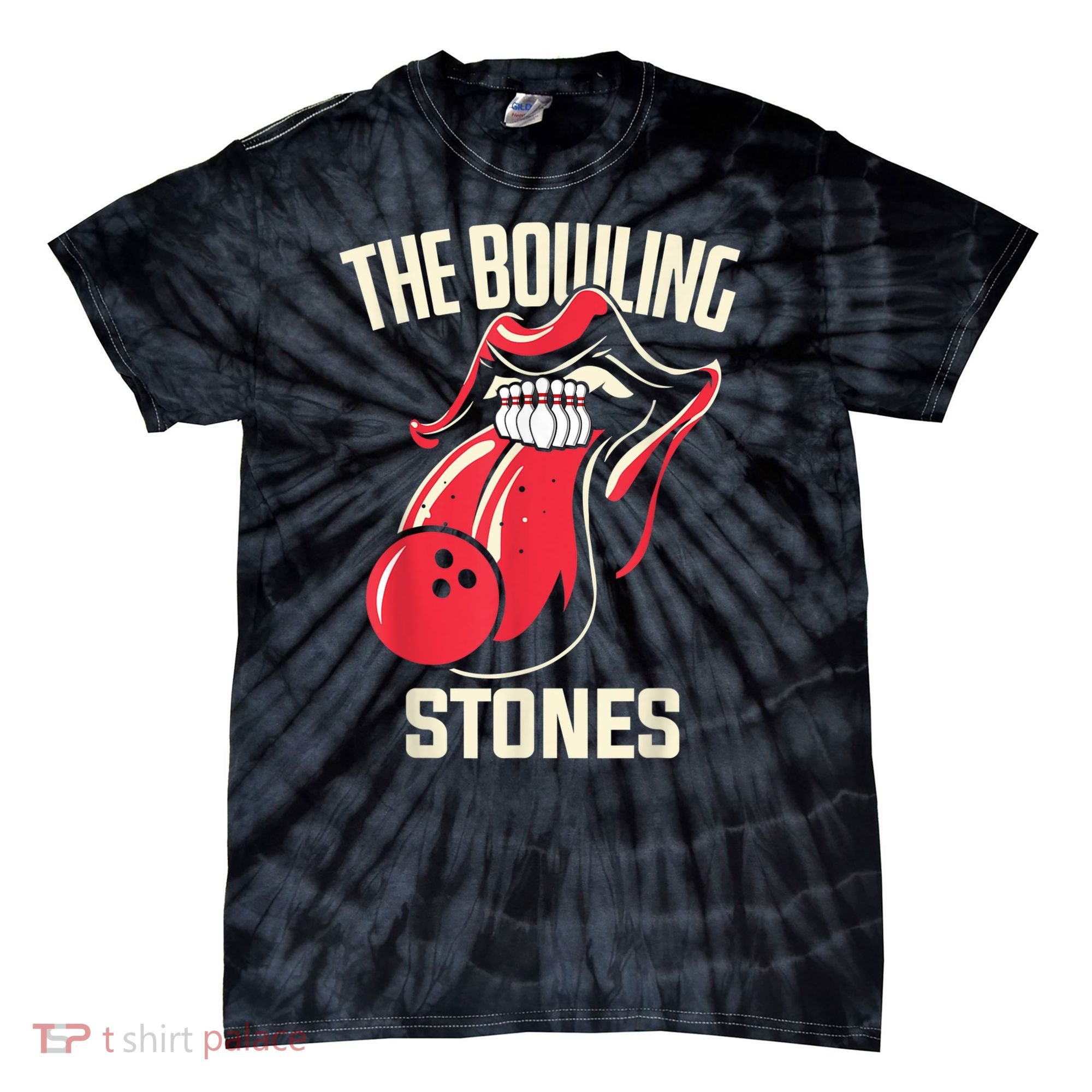 The Bowling Stones Tie-Dye T-Shirt