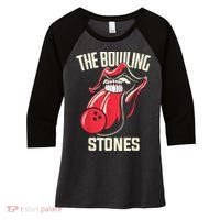The Bowling Stones Women's Tri-Blend 3/4-Sleeve Raglan Shirt thumb 0