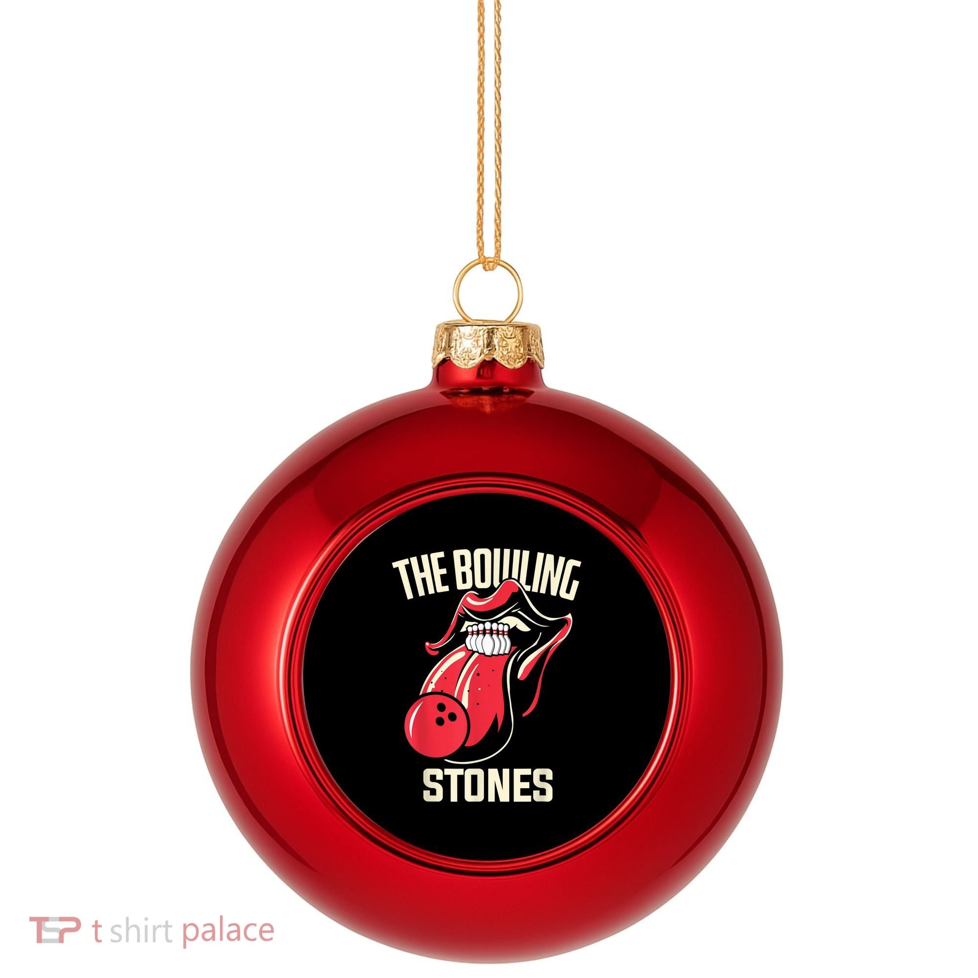 The Bowling Stones Plastic Christmas Ball Ornament