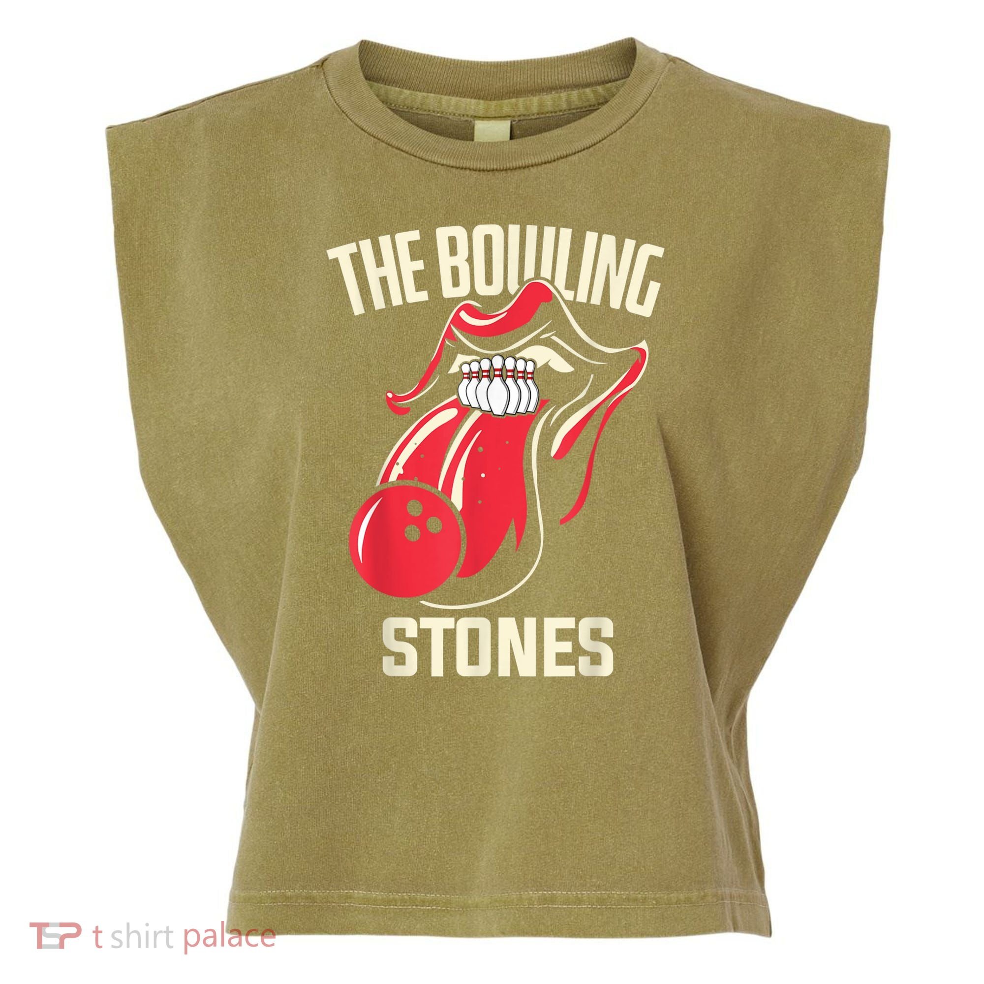 The Bowling Stones Garment-Dyed Women's Muscle Tee