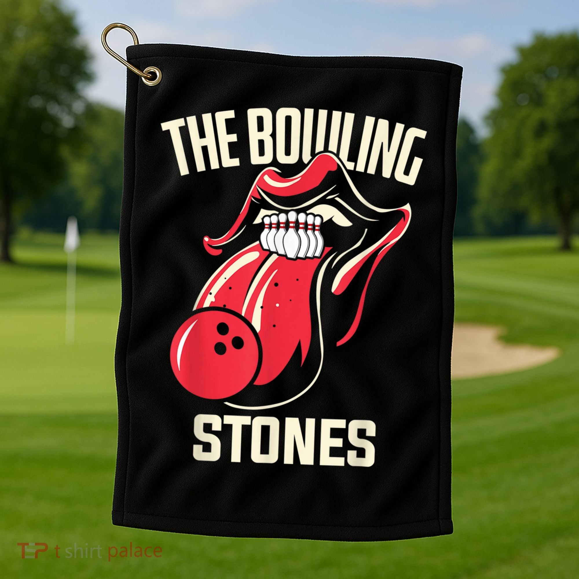 The Bowling Stones Bowling Golf Towel