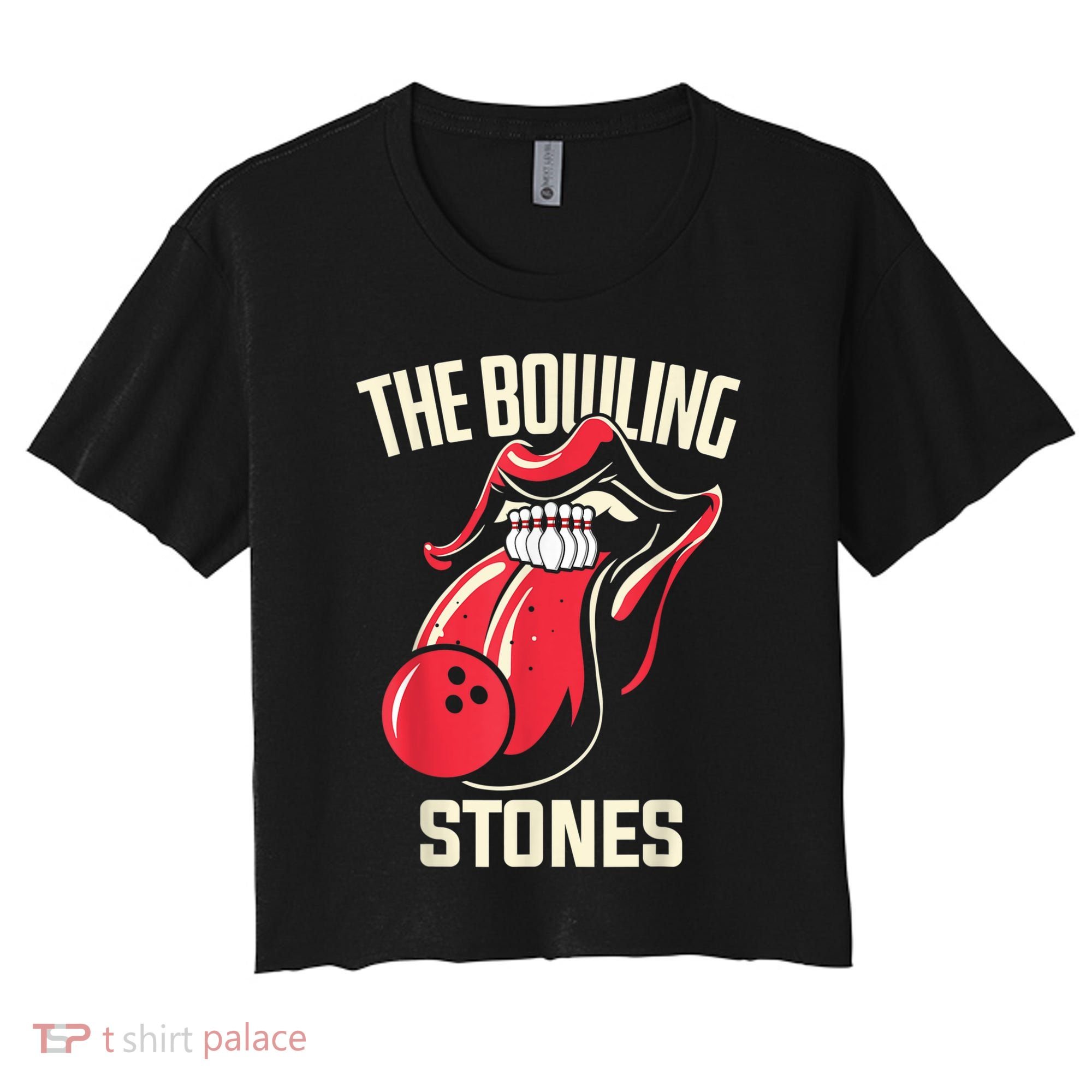 The Bowling Stones Bowling Women's Crop Top Tee