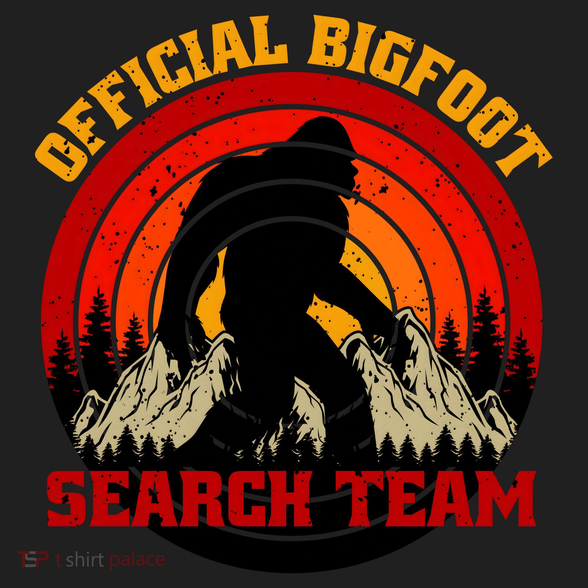 The Bigfoot Search Team Golf Towel