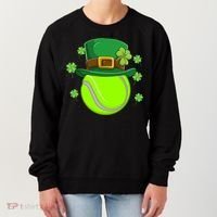 Tennis Ball St Patricks Day Ball Leprechaun Gift Women's Sweatshirt thumb 0