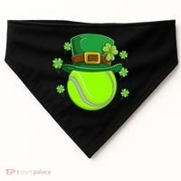 Tennis Ball St Patricks Day Ball Leprechaun Gift USA-Made Doggie Bandana thumb 0