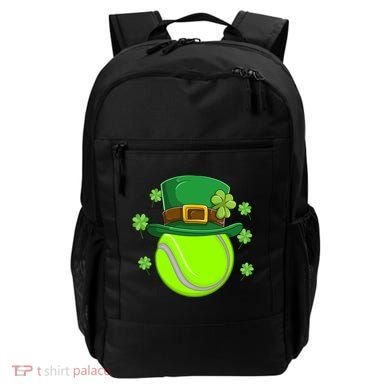 Tennis Ball St Patricks Day Ball Leprechaun Gift Backpack