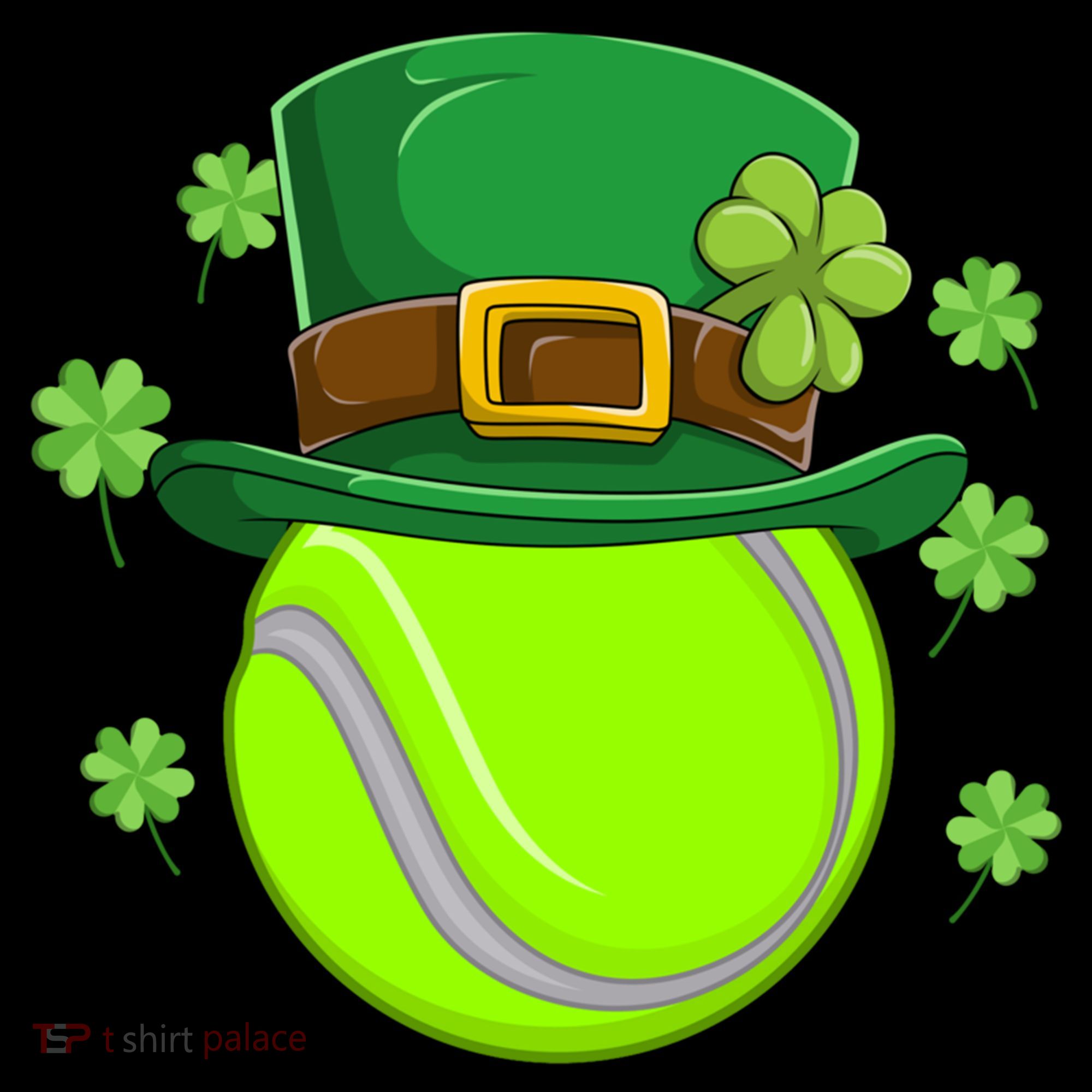 Tennis Ball St Patricks Day Ball Leprechaun Gift Backpack