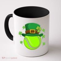 Tennis Ball St Patricks Day Ball Leprechaun Gift Coffee Mug thumb 0