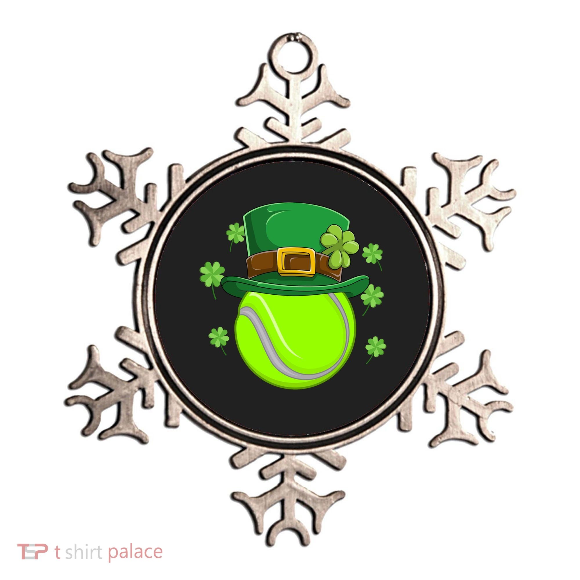 Tennis Ball St Patricks Day Ball Leprechaun Gift Ornament