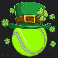 Tennis Ball St Patricks Day Ball Leprechaun Gift Hat thumb 2