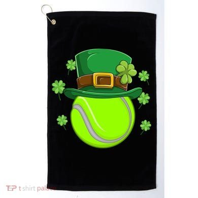 Tennis Ball St Patricks Day Ball Leprechaun Gift Golf Towel