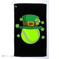 Tennis Ball St Patricks Day Ball Leprechaun Gift Golf Towel thumb 0