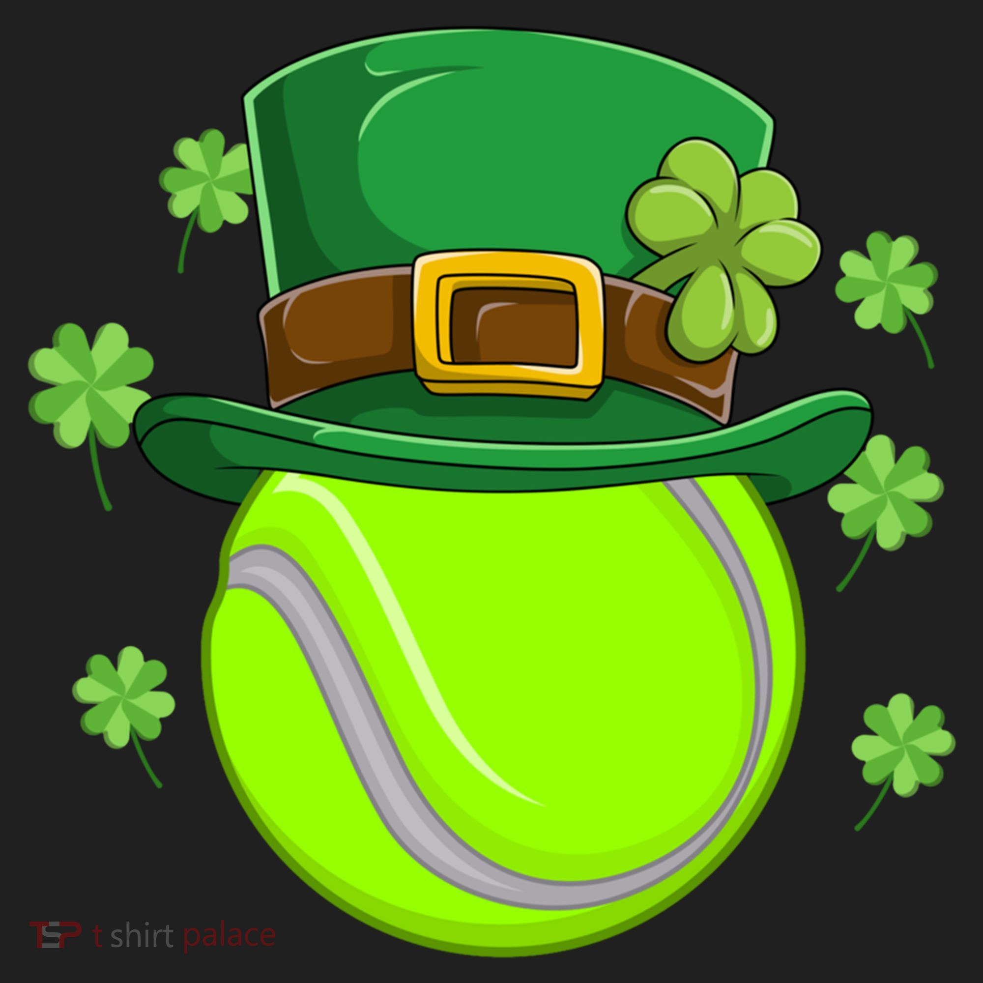 Tennis Ball St Patricks Day Ball Leprechaun Gift Golf Towel