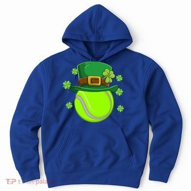 Tennis Ball St Patricks Day Ball Leprechaun Gift Hoodie