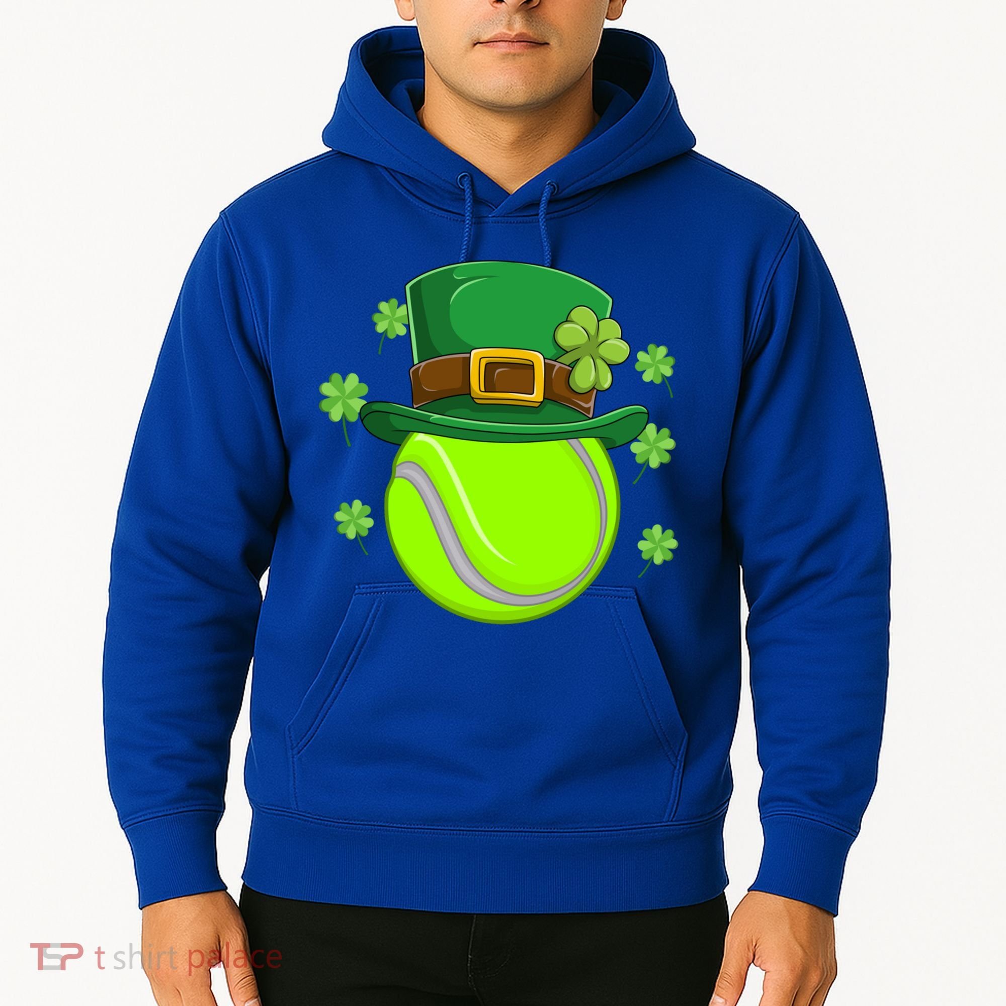 Tennis Ball St Patricks Day Ball Leprechaun Gift Hoodie