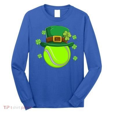 Tennis Ball St Patricks Day Ball Leprechaun Gift Long Sleeve Shirt