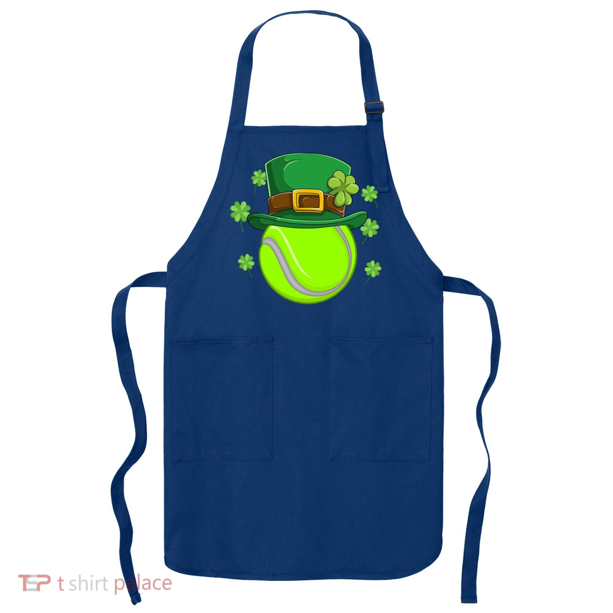 Tennis Ball St Patricks Day Ball Leprechaun Gift Apron