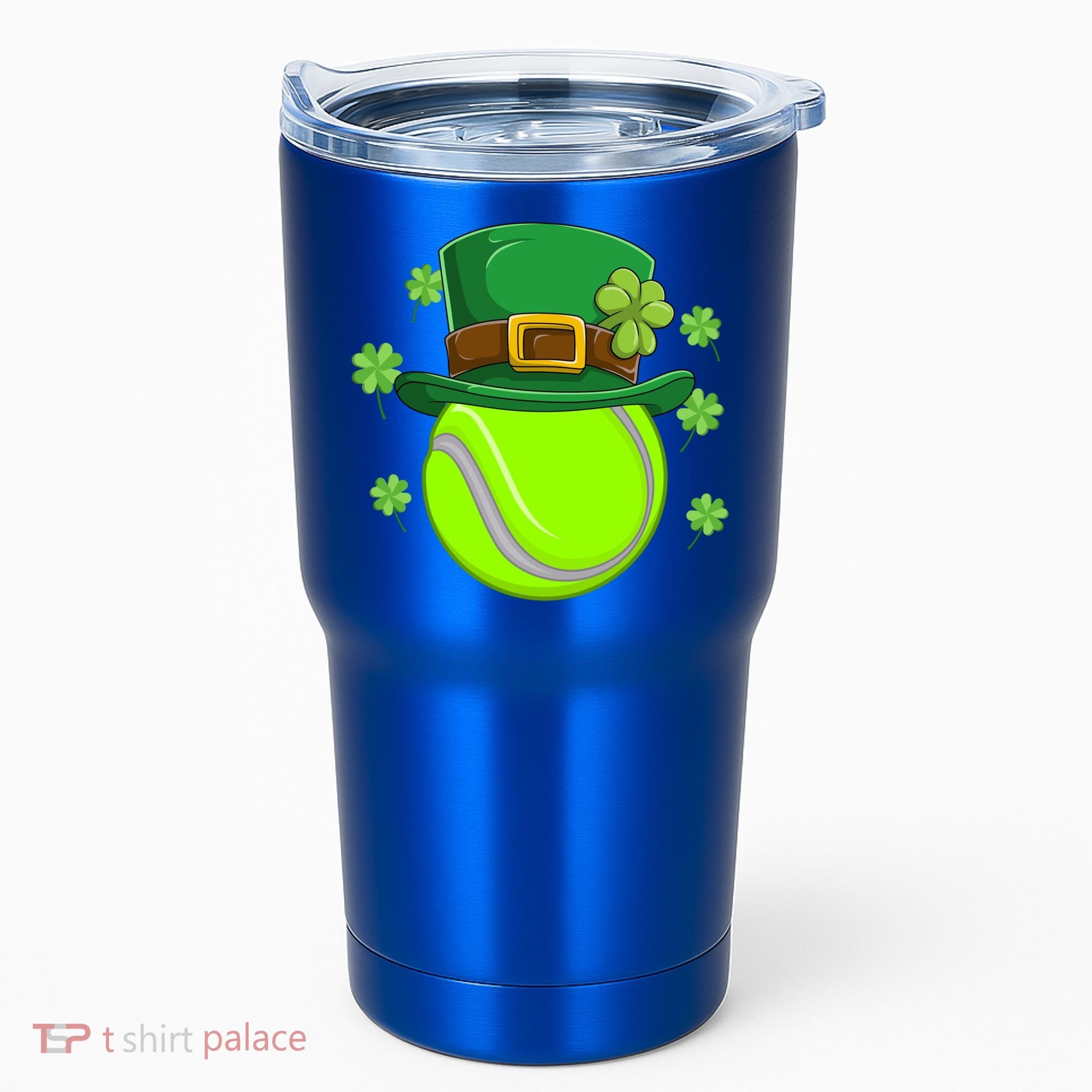 Tennis Ball St Patricks Day Ball Leprechaun Gift Tumbler
