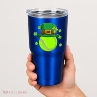 Tennis Ball St Patricks Day Ball Leprechaun Gift Tumbler thumb 2