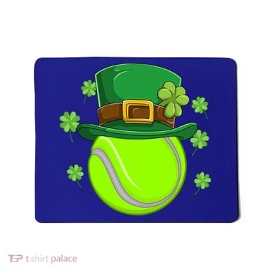 Tennis Ball St Patricks Day Ball Leprechaun Gift Mousepad