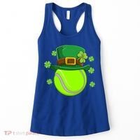 Tennis Ball St Patricks Day Ball Leprechaun Gift Women's Tank Top thumb 0