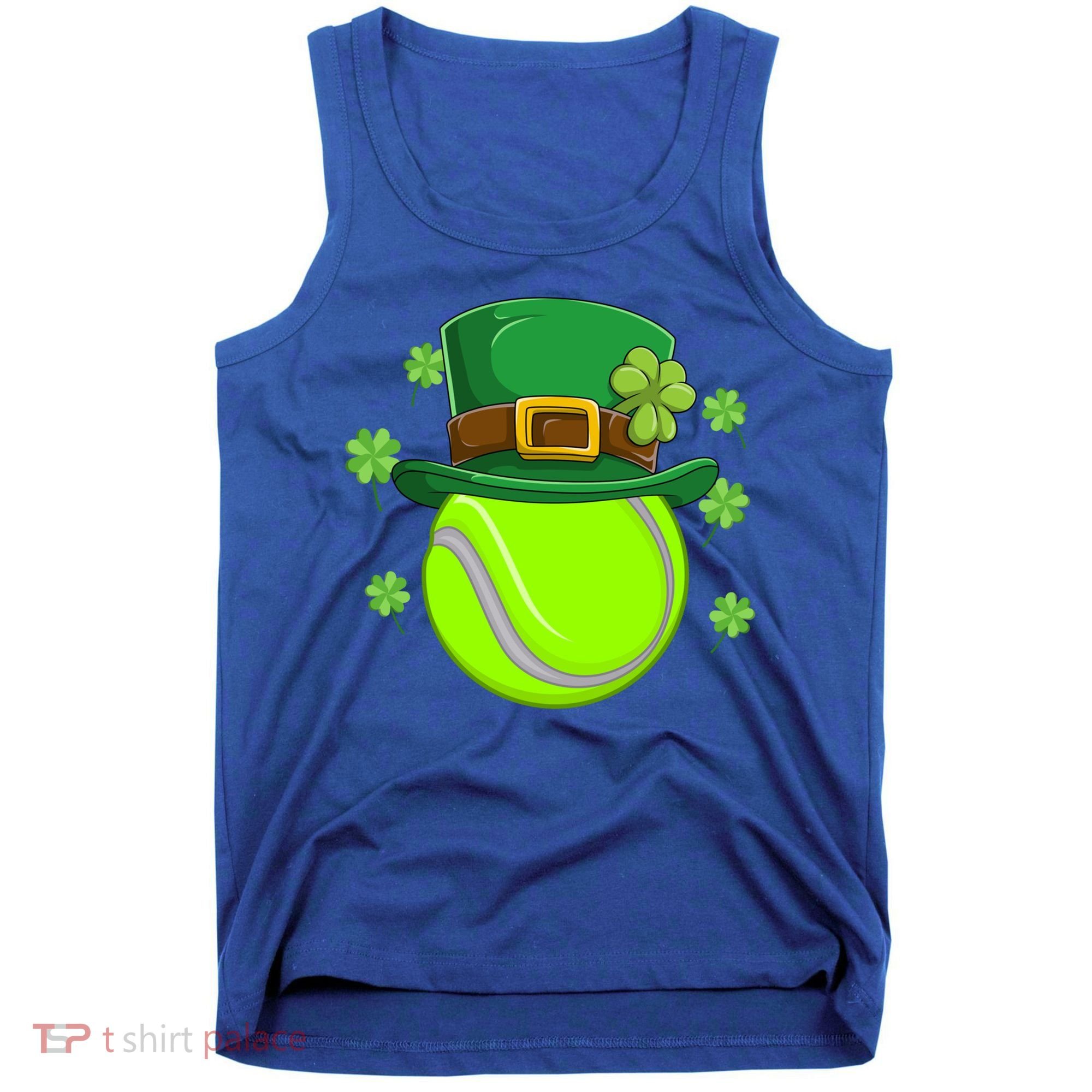 Tennis Ball St Patricks Day Ball Leprechaun Gift Tank Top