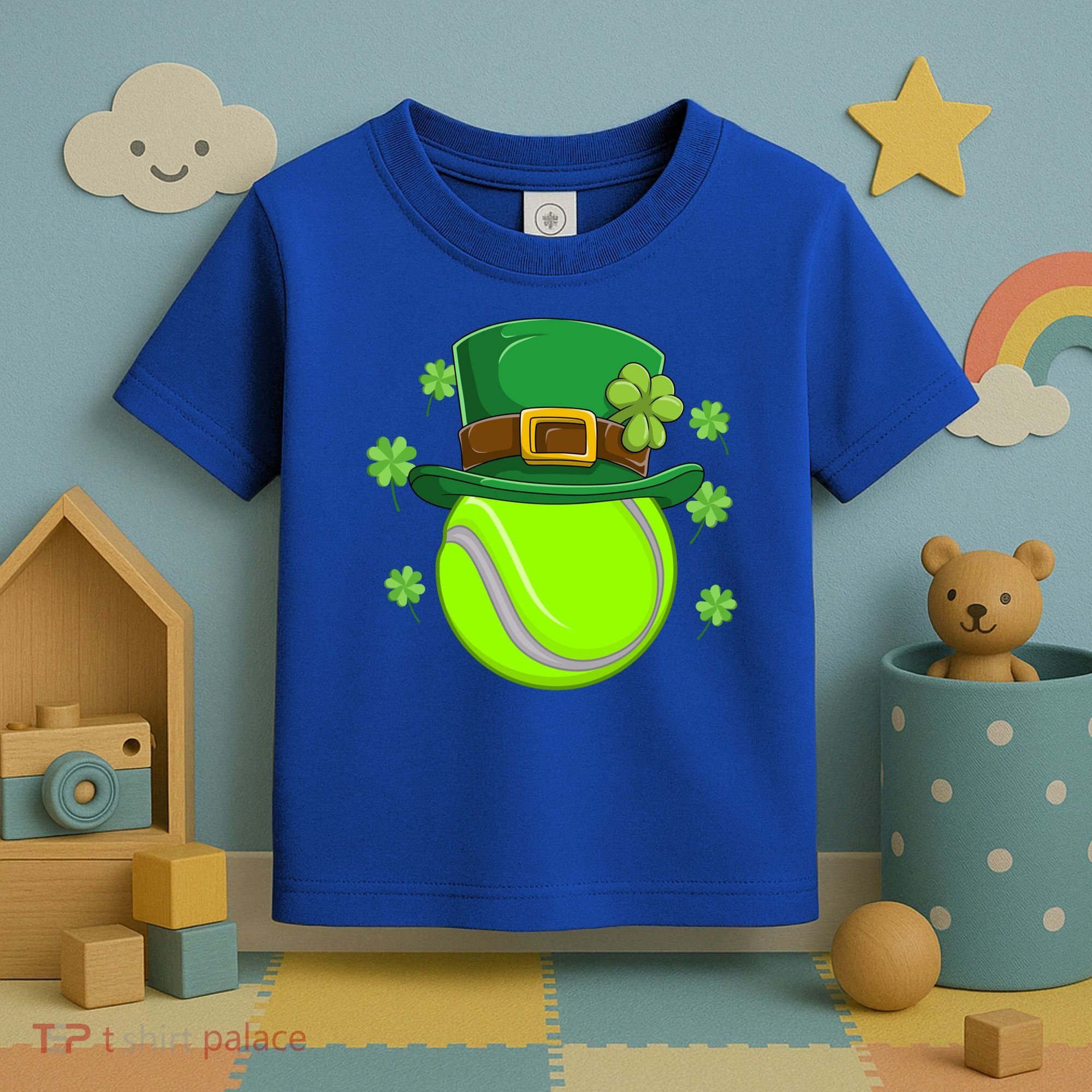 Tennis Ball St Patricks Day Ball Leprechaun Gift Toddler T-Shirt