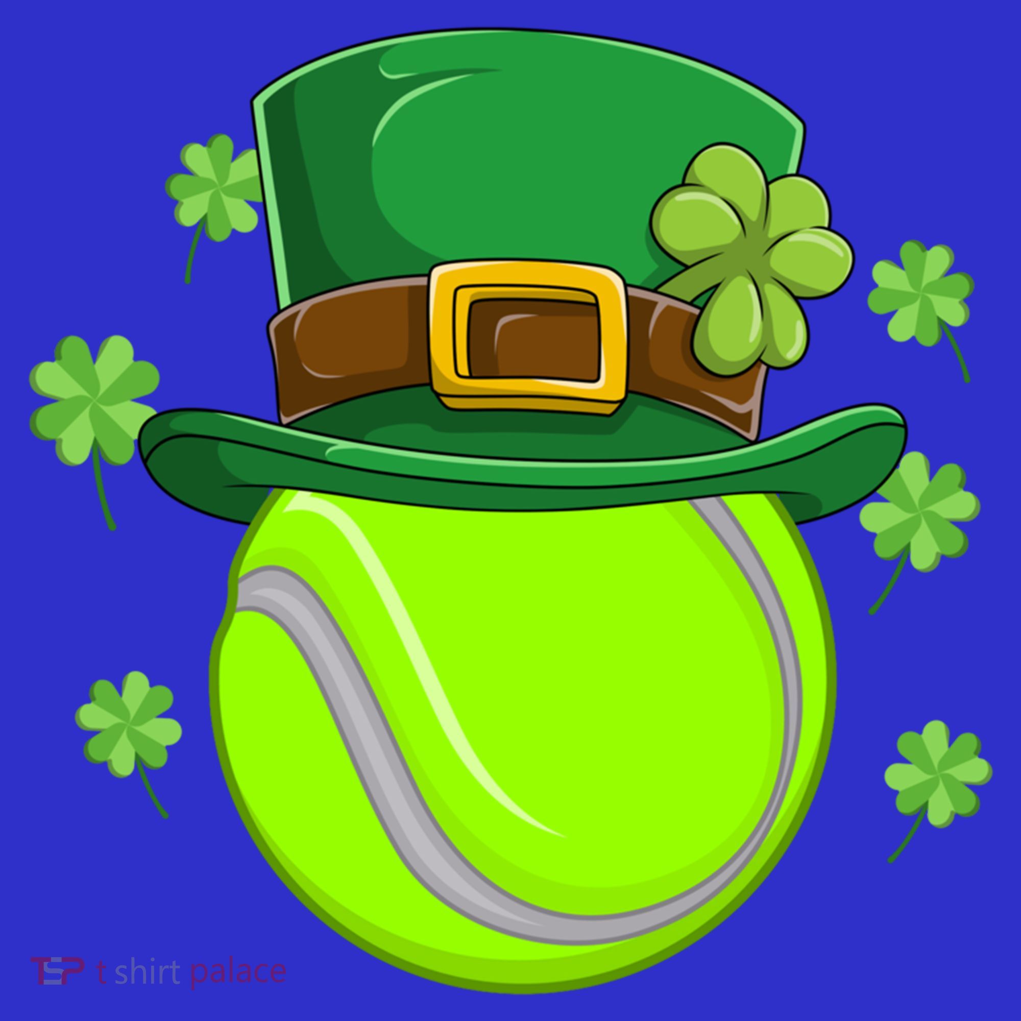 Tennis Ball St Patricks Day Ball Leprechaun Gift Visor