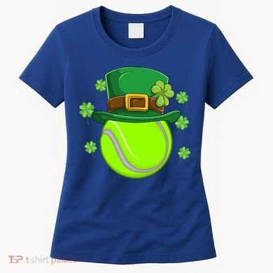 Tennis Ball St Patricks Day Ball Leprechaun Gift Women's T-Shirt
