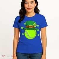 Tennis Ball St Patricks Day Ball Leprechaun Gift Women's T-Shirt thumb 4