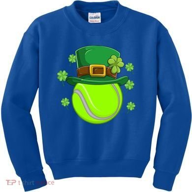 Tennis Ball St Patricks Day Ball Leprechaun Gift Kids Sweatshirt